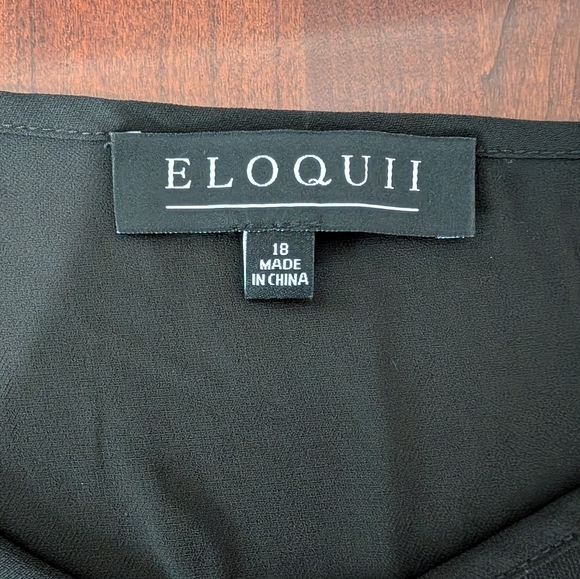 3/$30 NWT Eloquii Black V-neck Cami - Picture 7 of 8